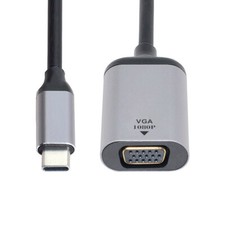 NFHK USB3.1 USB-C Type C to VGA Cable Monitor Adapter 1080p 60hz for  Laptop picture