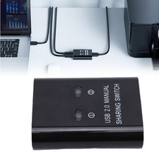 USB 2.0 Sharing Switch 2 Computers Share 1 Printer Plug And Play High Speed ERYQ picture