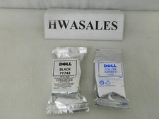 2 Gen Dell 2 Series 7Y743 Black 7Y745 Color Ink Cartridges SEALED OEM NO BOX picture