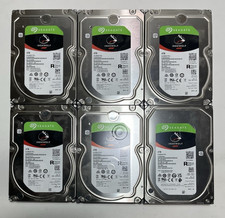 LOT OF 6 Seagate IronWolf Pro 4TB ST4000NE001 SATA 3.5