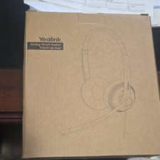 Yealink YHS34 Lite Dual Black Headband Ear-Pad Headset Boom Mic Double Earpiece picture