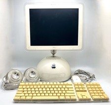 Classic Apple iMac G4 Computer Works Vintage USA Keyboard Speakers picture