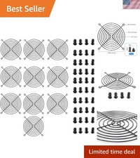 10 Pack 120mm PC Fan Grill Black Iron Computer Case Cooling Fan Guard W/ Screws picture