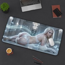 Emma Frost Mouse Pad, Marvel Gaming Desk Mat, Desk Decor picture