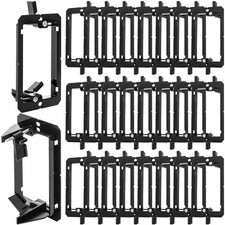25 Pack Low Voltage Mounting Bracket, 1 Gang Flush Mounting Wall Plate, Drywa... picture
