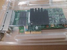 NEW GENUINE INTEL i350-T4 PCI-E x4 QUAD PORT 1Gb/s NIC ADAPTER w/BOTH BRACKETS picture