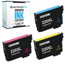 3PK T220XL 220XL Color Ink Cartridges Fits Epson Workforce WF-2630 2650 2660 picture