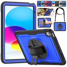 Heavy Duty Case Stand Shockproof Cover Strap For iPad 7/8/9/10/11th Gen A16 2025 picture