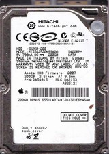 HTS542520K9SA00 pn: 0A54915 mlc: DA2153 Hitachi/ Apple AUG-08 200GB SATA 2.5 HDD picture