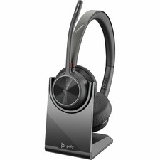 Poly Voyager 4320-M Microsoft Teams Headset w/BT700 Dongle & Charging Stand picture