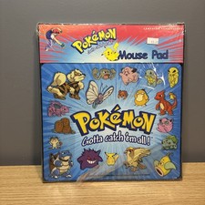 Rare VTG 1999 Sealed Pokemon Gotta Catch 'em all Mouse Pad Pikachu Nintendo NIB picture