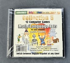 Bright Ideas For Kids PC CD-ROM Math & Language Arts Games Vintage Computer Game picture