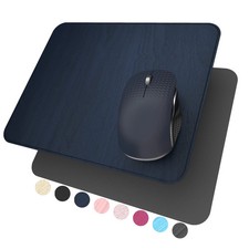 Hard Mouse Pad,Ultra Thin Wood-Textured PU Leather Mouse Mat,Waterproof Non-S... picture