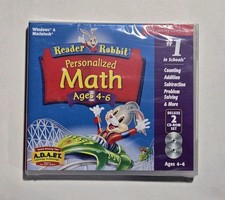 The Learning Company: Reader Rabbit Personalized Math Ages 4-6 CD-ROM PC/MAC NEW picture
