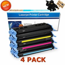 4PK Toner Cartridge Q6000A 124A Black Color Set For HP LaserJet 1600 2600n 2605 picture