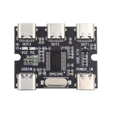 xiwai USB-C 2.0 1-to-3 Three Ports HUB Splitter PCBA Expansion Module Black picture