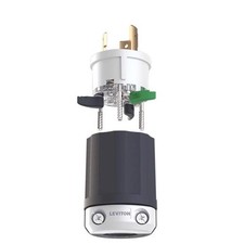 Leviton 3026867 Lever Edge Commercial & Residential Plastic Locking Plug L6-20P picture