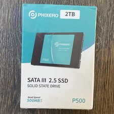 Phixero 2TB SATA ||| 2.5 SSD Solid Sata Drive P500 ,Read Speed 500MB /s  Sealed picture
