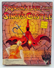 AMIGA DRAGON'S LAIR MONGE'S CASTLE ITA VINTAGE 1989 GAME ARCADE COMPLETE IN BOX picture