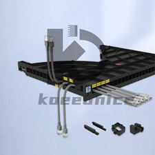 1PC  with Panel Plastic 1U Horizontal Rack Mount Cable Management Unit picture