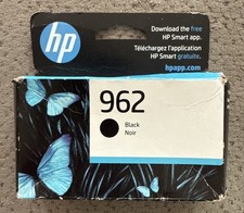 HP 962 BLACK GENUINE INK CARTRIDGE. NEW SEALED BOX 01/2025 picture