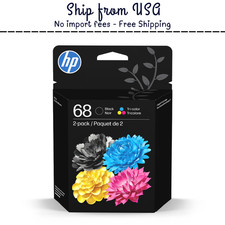 HP 68 Black/Tri-color Original Ink Cartridge 2 pack picture