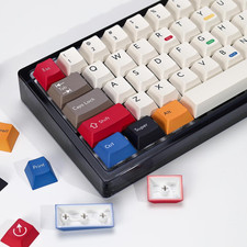 KBDiy Retro100 Keycaps Set,143 Keys Vintage White Cherry Profile PBT Custom K... picture