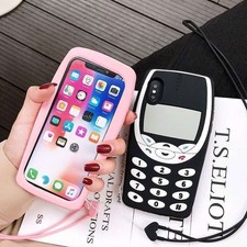 Silicone Nokia Style Phone Case for iPhone 17 16 15 14 13 12 11 Pro Max 7 8 XR picture