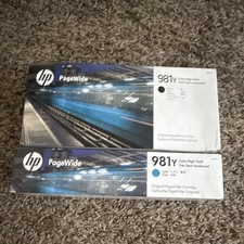 Genuine HP 981Y Black Cyan Extra High Yield PageWide Ink Cartridges picture