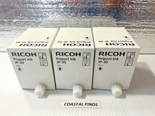 Ricoh Priport Ink JP-30 Lot (3) 600mL 817113 OEM NEW Genuine Sealed picture