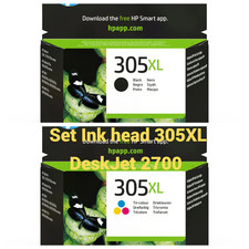 Original HP 305XL High Yield Black Tri-color Ink Cartridge Set DeskJet 2710 picture