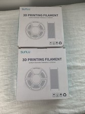 2pack Sunlu 3D Printer PLA Filament 1.75mm 1KG Black Color New Sealed In Box picture