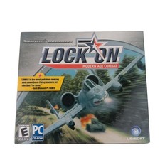 Vintage Lock On Modern Air Combat PC Game Ubisoft Flight Simulator CD-ROM 2003 picture