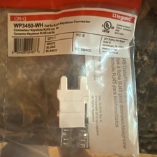 On-Q / Legrand WP3450-WH Category 5e RJ45 Keystone Connector, White picture