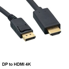 Kentek 3' DisplayPort DP 1.2a 20Pin Male to HDMI 1.4b Male Cable 4Kx2K 30Hz HD picture