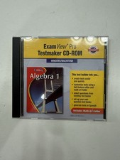 Glencoe Algebra 1 Mathematics Exam View Pro Testmaker Windows PC/Mac CD-ROM picture