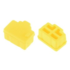 20pcs RJ45 Silicone Protectors Ethernet Hub Port anti-Dust Cap Cover, Yellow picture