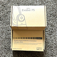 Jabra Evolve 75 Wireless ANC Bluetooth/USB Headband Boom Mic Black Case picture