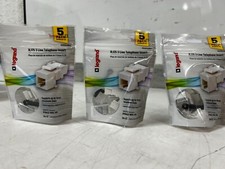 QTY 15 Legrand On-Q Quick Connect RJ25 6-Position White Phone Keystone Insert picture