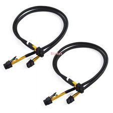 2x 10pin to 6pin + 8pin Power Adapter PCIE Cable For HP DL380 G8 G9 and GPU 50cm picture