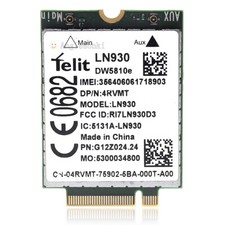 Dell Latitude 7350 DW5810e Telit LN930 NRR39 4G/LTE/DC-HSPA+ WWAN Module Card picture