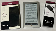 Sony Daily Edition E-Reader PRS-950 2GB, Wi-Fi , 7in - Silver Bundle with Case picture