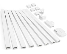 Cord Hider Kit 126in - Paintable Cable Cover for Wall Mounted TV, Wire Managemen picture