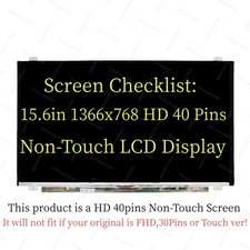 15.6'' HD Replacement Screen For HP 15-F010WM HP 15-1010WM HD 1366x768 LCD LED picture