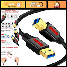 25ft USB 3.0 A to B Male Cable - High-Speed Connection for Printers, Scanners & picture