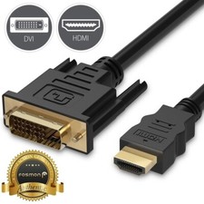 6FT HDMI to DVI D 24+1 Male Gold Adapter Cable HDTV Projector Laptop Cord Plug picture