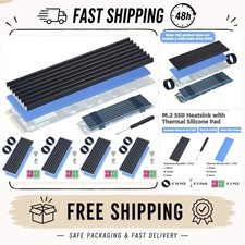 5 Pack SSD Heat Sink Cooler for 2280 SSD, NVMe Heatsink with Thermal Pads picture