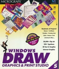 New Sealed 1996 Micrografx Windows Draw Graphics & Print Studio CD ROM picture