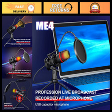 Professional USB Condenser Microphone for PC Laptop - RGB Streaming, Podcast & G picture