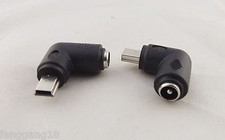10x DC 5.5x 2.1mm Female To Mini USB 5 Pin Male Right Angle Power Supply Adapter picture